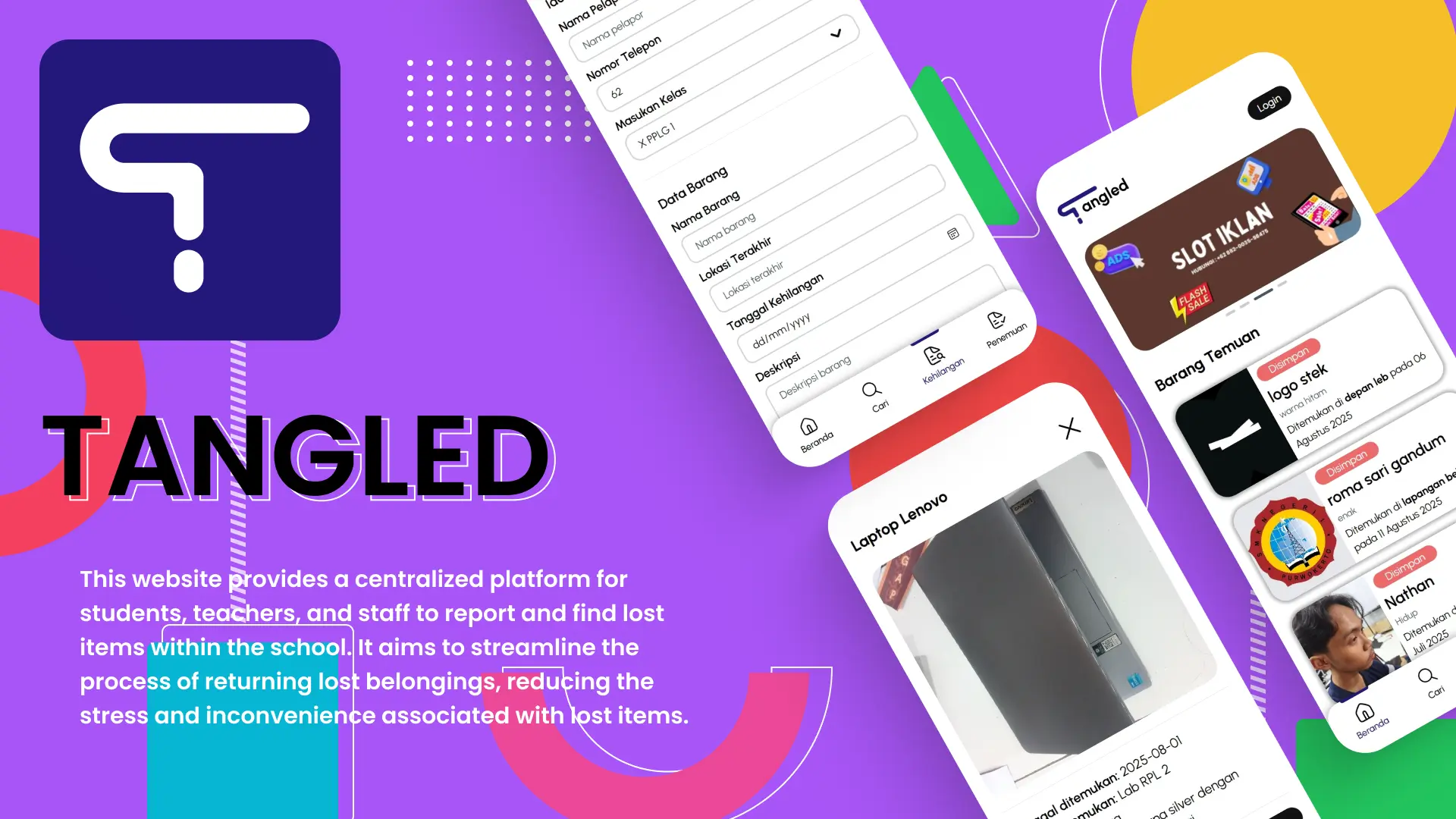 Tangled - Lost & Found Website